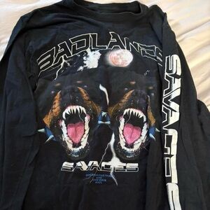 PacSun Black Graphic Long Sleeve Tee